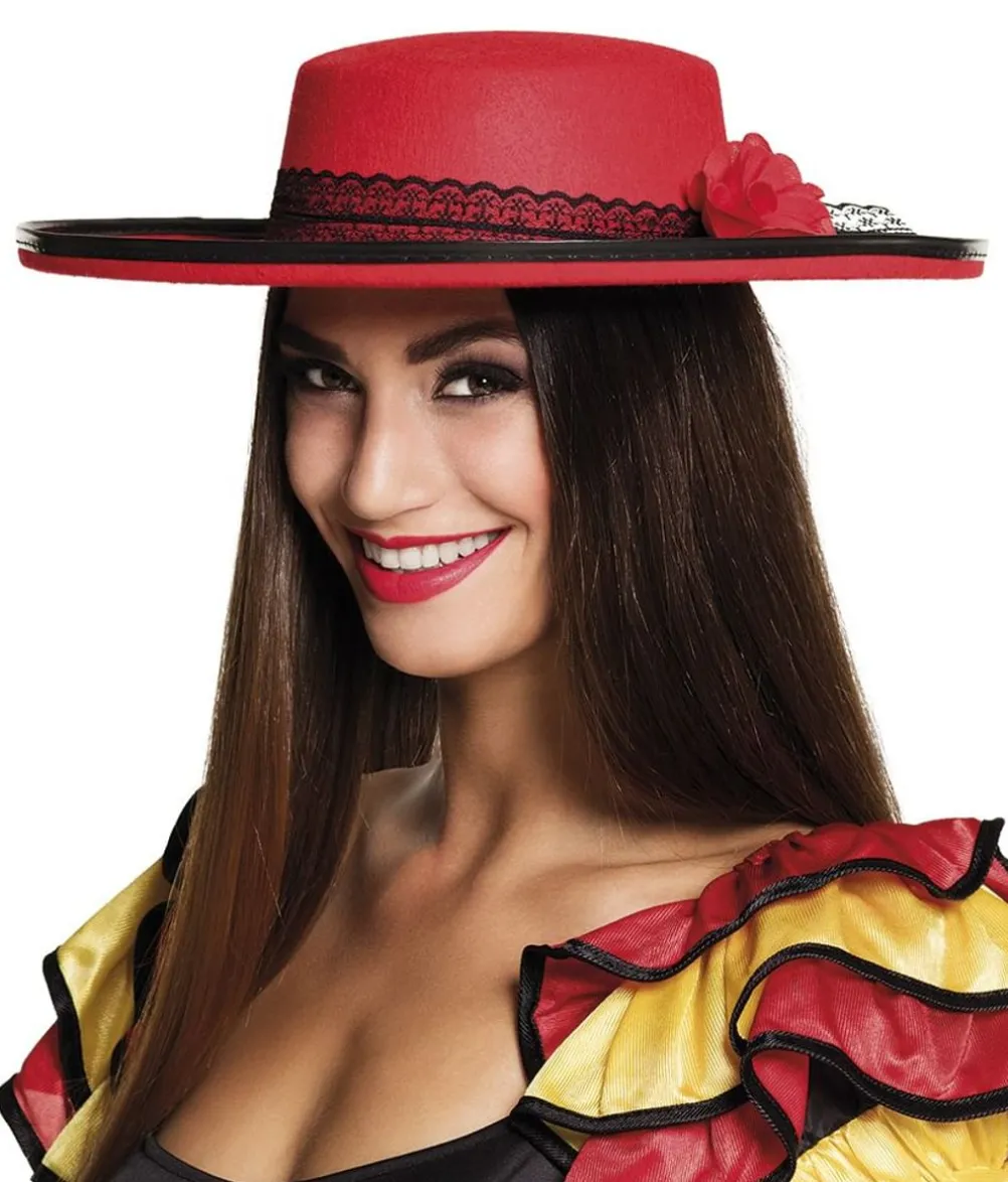 Rød spansk hat