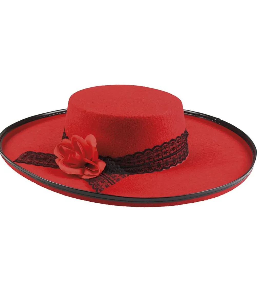 Rød spansk hat