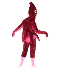 Rødt blæksprutte kostume