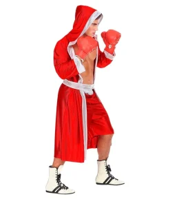 Rødt bokser kostume