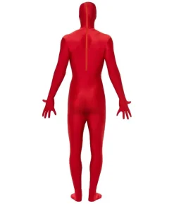 Rødt skinsuit