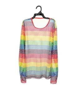 Regnbue netbluse