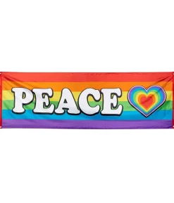 Regnbue Peace banner
