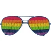 Retrobrille, regnbue glas