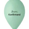Årets konfirmand ballon, aqua