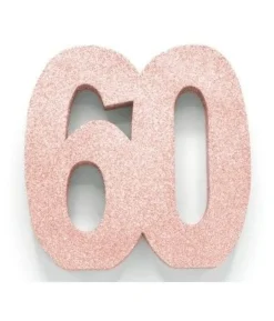 Rose gold borddekoration 60