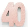 Rose gold borddekoration 40