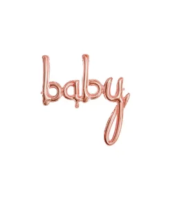 Rose gold folieballon Baby