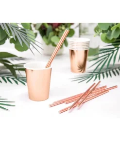 Rose gold papkrus, 6 stk