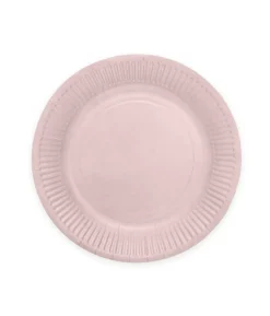 Rose gold paptallerkner, 18cm 8 stk