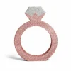 Rose gold ring borddekoration