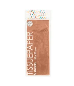 Rose gold silkepapir, 5 ark