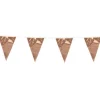 Rose gold vimpelguirlande, metallic