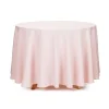Rund dusty rosa stofdug, 230 cm