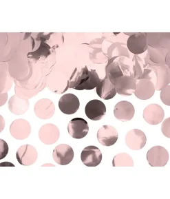Rund rose gold konfetti
