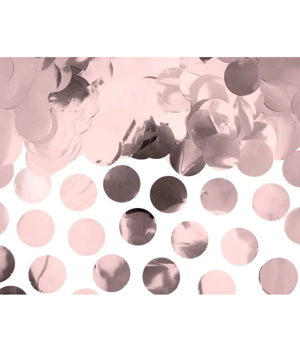 Rund rose gold konfetti