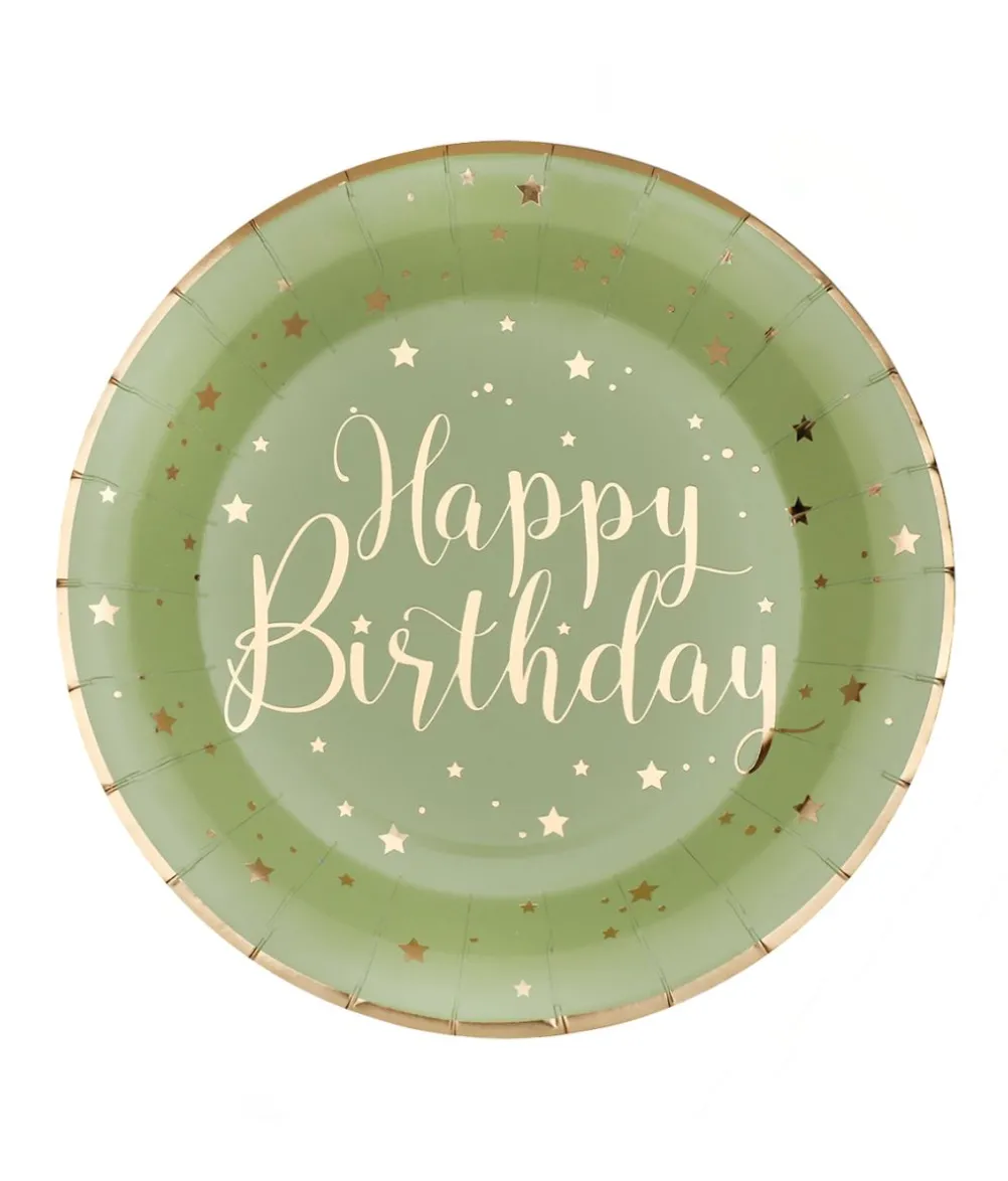 Salvie Happy Birthday paptallerkner