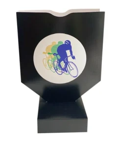 Sangskjuler med cykelrytter, sort