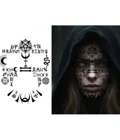 Satanisk ansigtstatovering