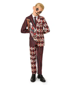 Scary red Clown jakkesæt