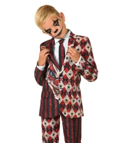 Scary red Clown jakkesæt
