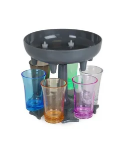 Shotdispenser med 6 glas