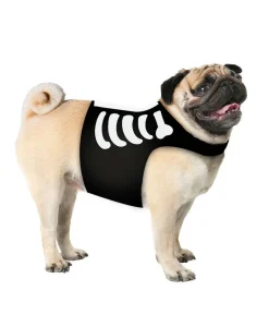 Skelet kostume til hund