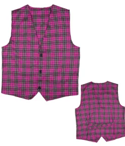 Skotskternet vest Pink