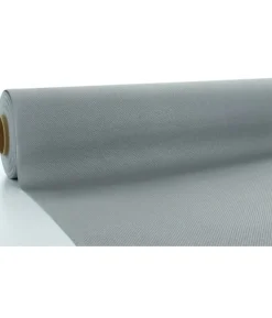 Sølv Airlaid papirdug, 1,20 x 25 m.