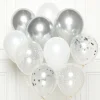 Sølv ballon buket