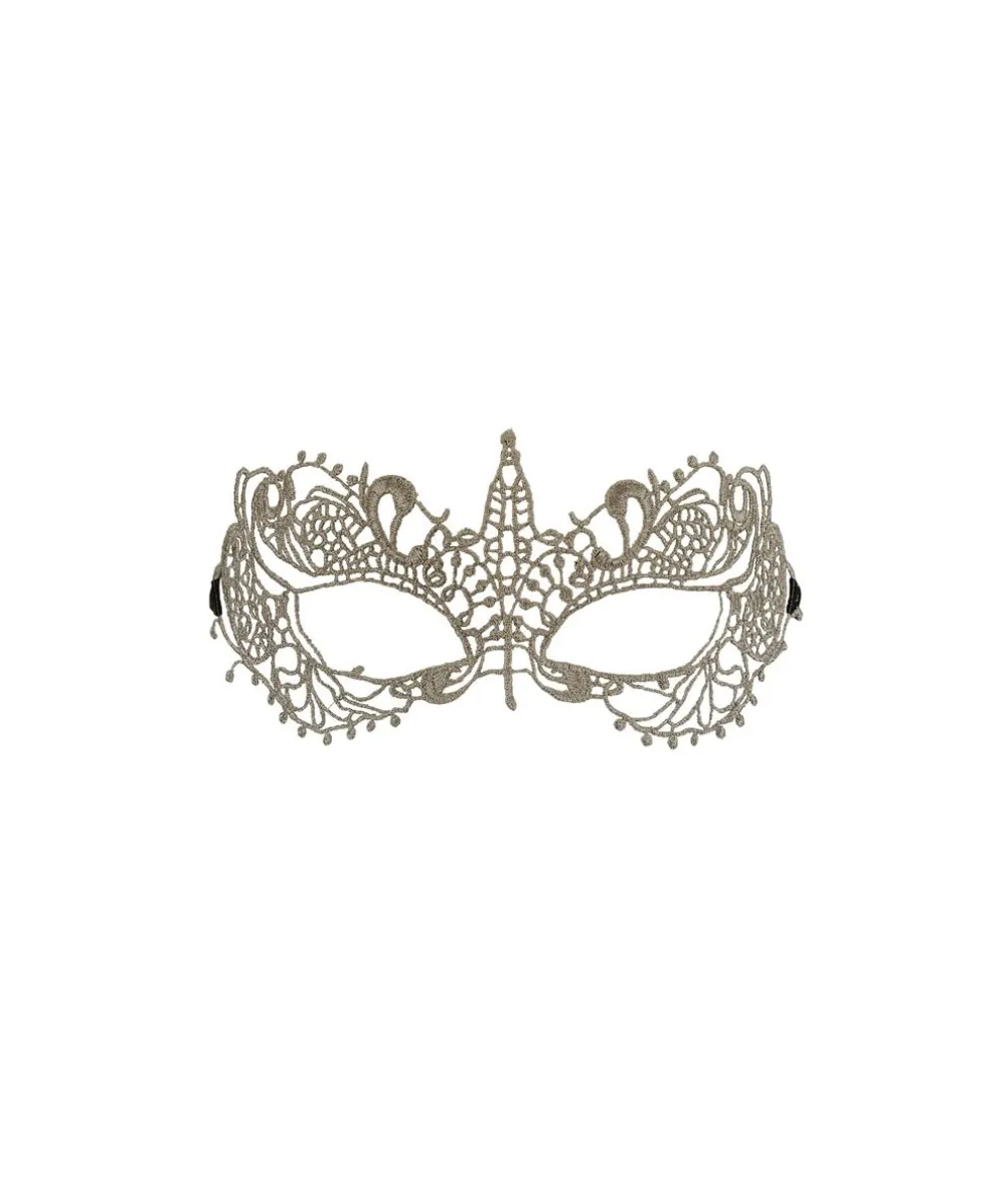 Sølv blonde halvmaske
