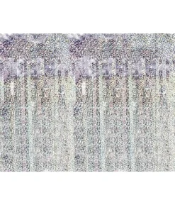 Sølv folie dørgardin, holografisk