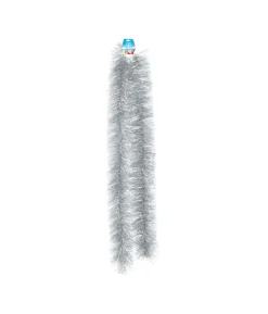 Sølv folie guirlande, 2,3 m