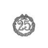 Sølv krans 25 år, 10 cm