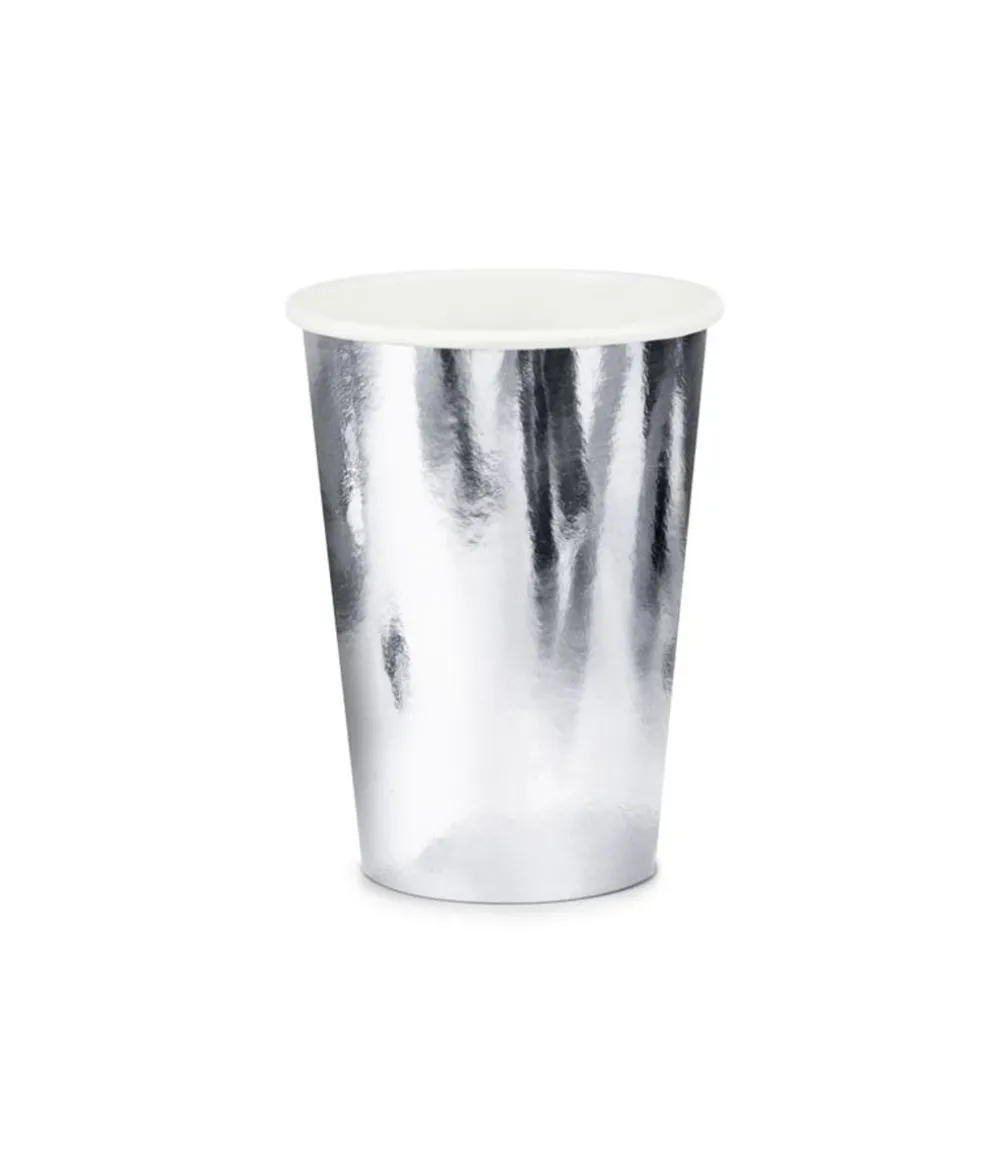 Sølv metallic papkrus, 220 ml