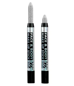 Sølv sminkestift med glimmer