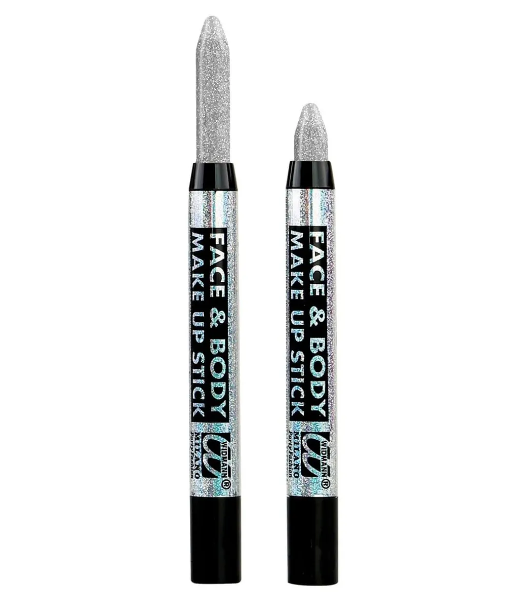 Sølv sminkestift med glimmer