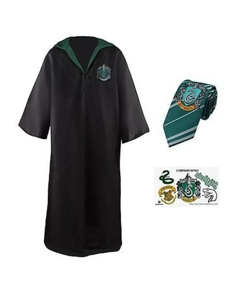 Slytherin kappe med slips