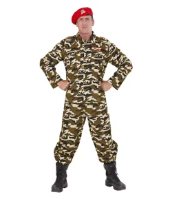 Soldat rød beret kostume