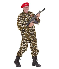 Soldat rød beret kostume