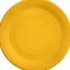 Sol gul paptallerkner 23 cm