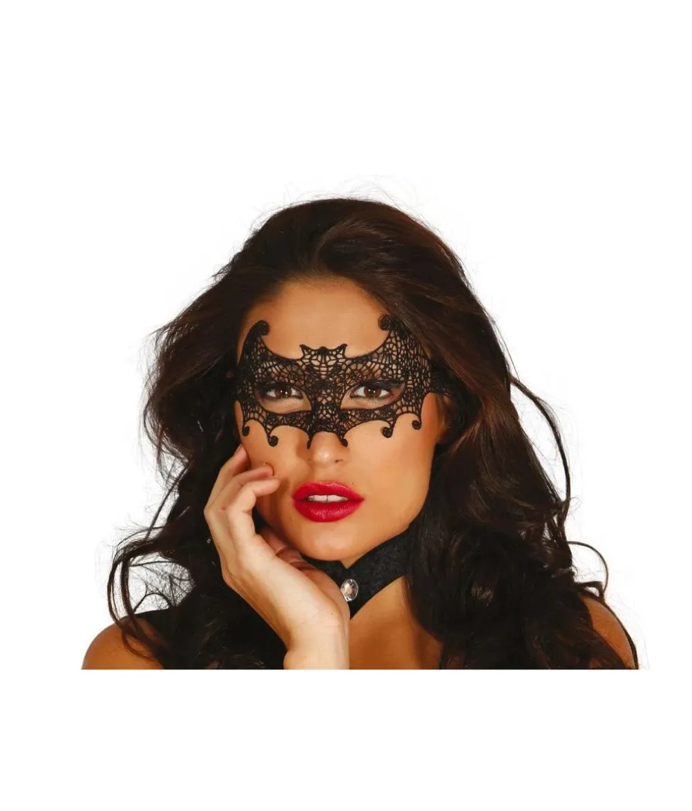 Sort blonde flagermusmaske