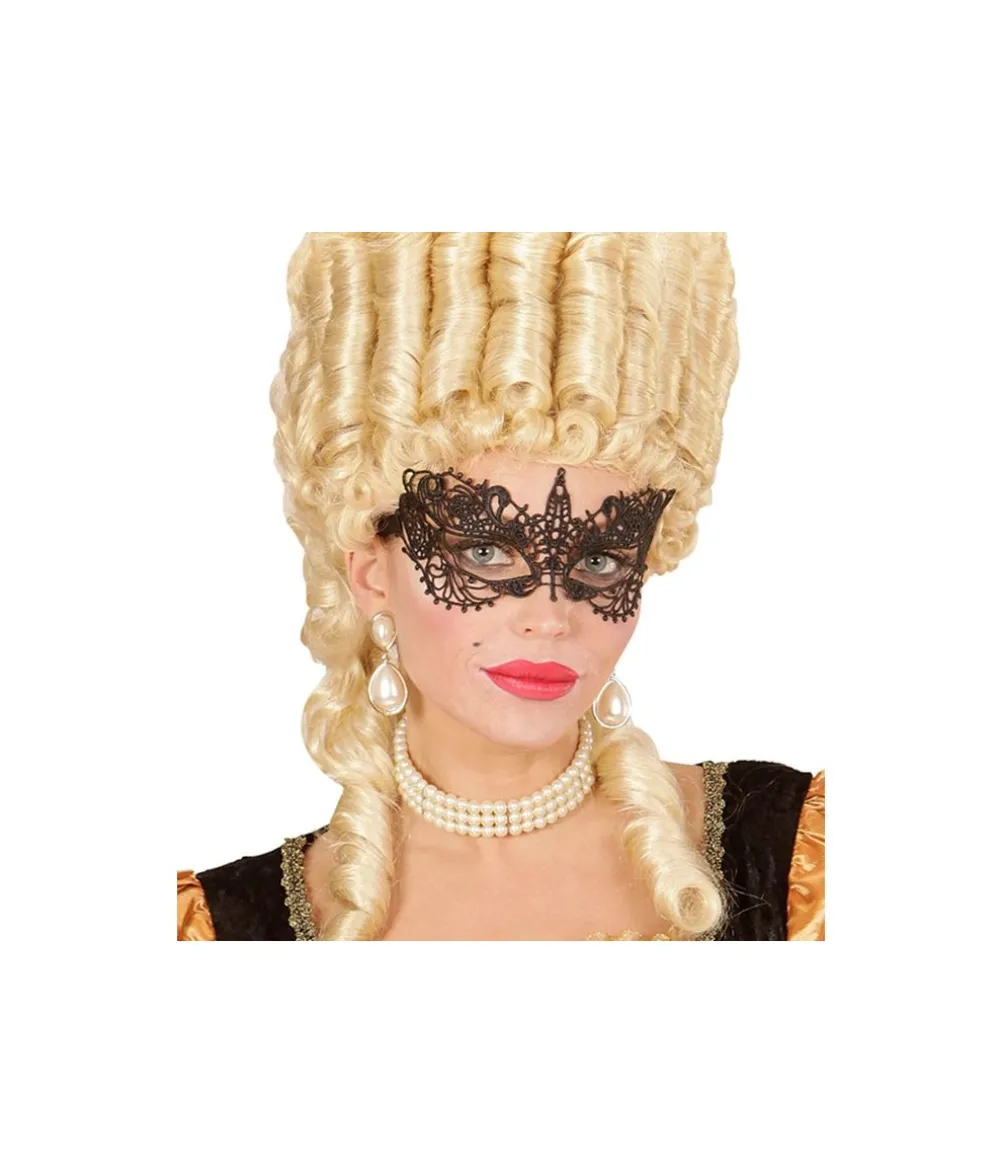 Sort blonde halvmaske