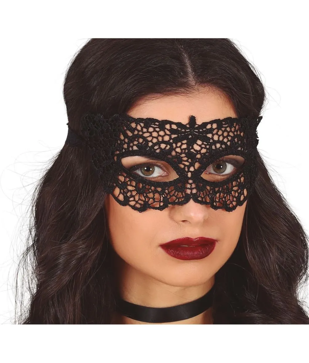 Sort blonde halvmaske