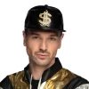 Sort cap med dollartegn