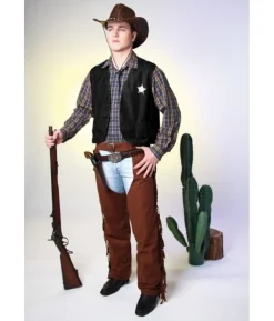 Sort Cowboyvest