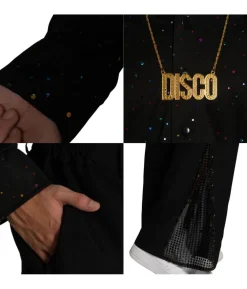 Sort Disko kostume