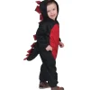 Sort drage kostume