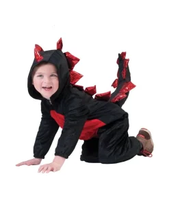 Sort drage kostume