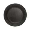 Sorte paptallerkner, 18cm 8 stk